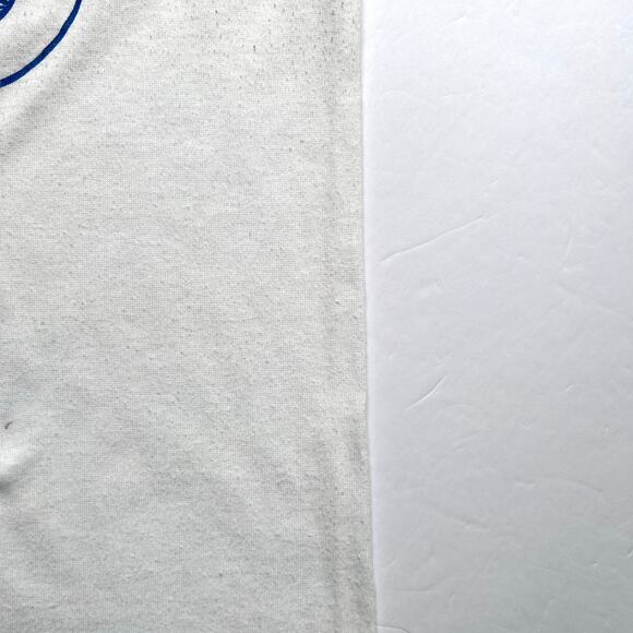 True Vintage 80s Jerzees Dam Covered Bridge Run Motorcycle Race Ringer T Shirt M - Picture 9 of 11